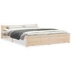 vidaXL Cadre de lit sans matelas bois massif 150x200 cm