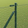 vidaXL Poteau de cl&ocirc;ture. Vert 10 x 1,6 m (maille de 36 mm)