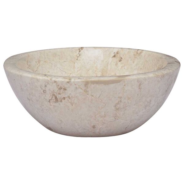 vidaXL Lavabo Cr&egrave;me 53x40x15 cm Marbre