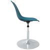 vidaXL Chaises &agrave; manger pivotantes lot de 2 Turquoise PP