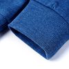 Sweatshirt pour enfants m&eacute;lange bleu fonc&eacute; 128
