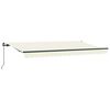 vidaXL Auvent R&eacute;tractable Cr&egrave;me 350 x 200 cm tissu
