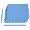 vidaXL Tapis de sol de piscine 6 pcs Bleu 2,16 m&sup2; Mousse EVA