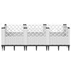 vidaXL Jardini&egrave;re avec piquets blanc 123,5x43,5x43,5 cm PP