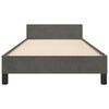vidaXL Cadre de lit sans matelas gris fonc&eacute; 100x200 cm velours