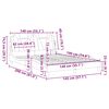 vidaXL Cadre de lit Viana sans matelas noir 140x190 cm similicuir