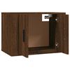 vidaXL Ensemble de meubles TV 2 pcs Ch&ecirc;ne marron Bois d'ing&eacute;nierie