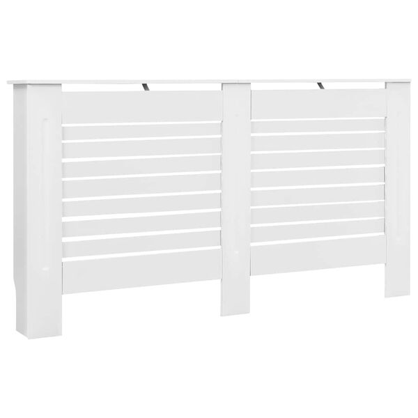 vidaXL Cache-radiateur Blanc 152x19x81,5 cm MDF
