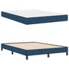 vidaXL Lit &agrave; ressorts avec matelas Bleu 160 x 200 cm tissu