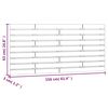 vidaXL T&ecirc;te de lit murale Blanc 156x3x63 cm Bois massif de pin