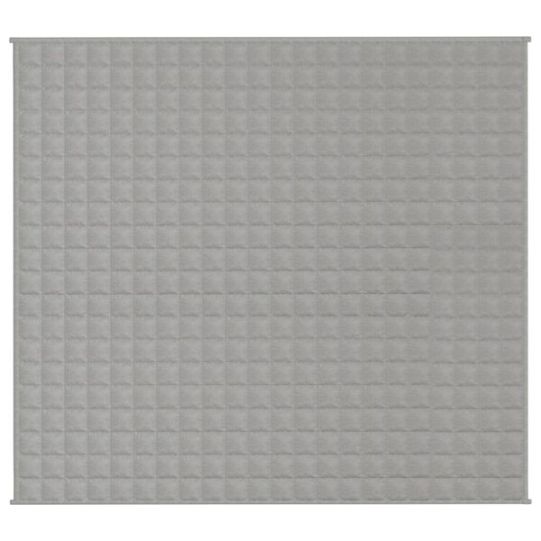 vidaXL Couverture lest&eacute;e Gris 200x220 cm 13 kg Tissu