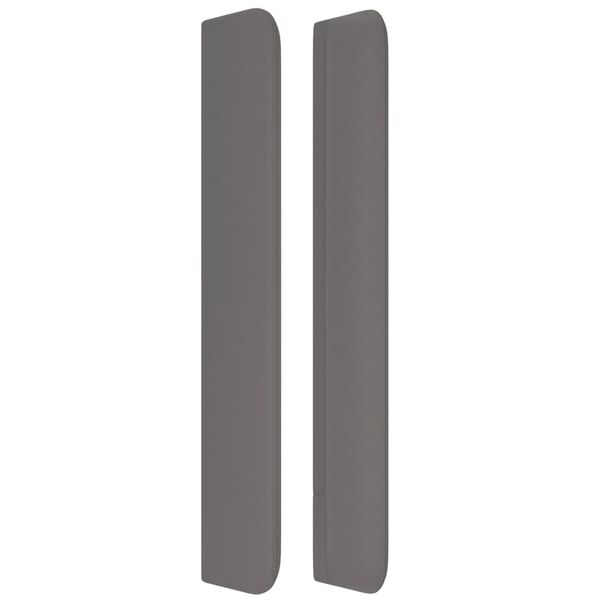 vidaXL T&ecirc;te de lit avec oreilles Gris 103x16x118/128 cm Similicuir