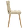 vidaXL Chaises &agrave; manger lot de 6 cr&egrave;me tissu