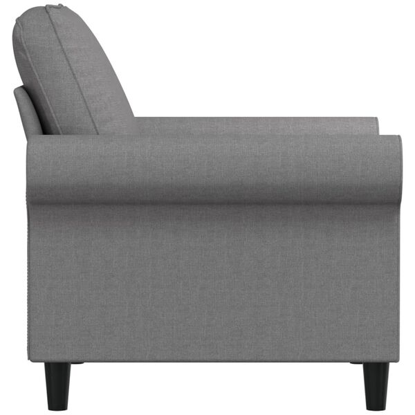 vidaXL Chaise de canap&eacute; Gris clair 60 cm Tissu