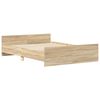 vidaXL Cadre de lit sans matelas ch&ecirc;ne sonoma 140x190 cm