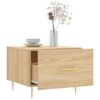 vidaXL Tables basses 2 pcs ch&ecirc;ne sonoma 50x50x40 cm bois d'ing&eacute;nierie