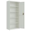 vidaXL Classeur gris clair 90x40x200 cm acier