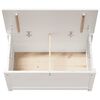 vidaXL Bo&icirc;te de rangement Blanc 80x40x45,5 cm Bois massif de pin