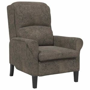 vidaXL fauteuil Gris fonc&eacute; Simili cuir