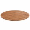 vidaXL Dessus de table rond Marron clair &Oslash;80x1,5 cm Bois ch&ecirc;ne trait&eacute;