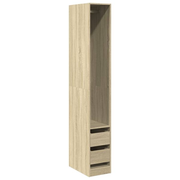 vidaXL Garde-robe chêne sonoma 30x50x200 cm bois d'ingénierie