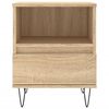 vidaXL Table de chevet ch&ecirc;ne sonoma 40x35x50 cm bois d&rsquo;ing&eacute;nierie