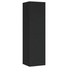 vidaXL Meubles TV 2 pcs Noir 30,5x30x110 cm Bois d&rsquo;ing&eacute;nierie