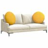 vidaXL Coussins de si&egrave;ge 2 pcs Jaune clair &Oslash; 80 cm
