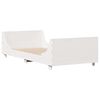 vidaXL Cadre de lit sans matelas blanc 90x190 cm bois de pin massif
