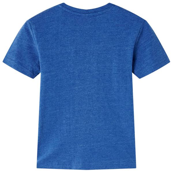 T-shirt enfants m&eacute;lange bleu fonc&eacute; 104