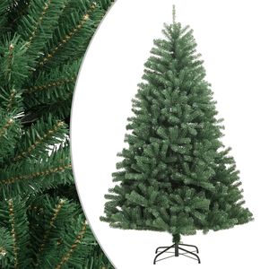 vidaXL Sapin de No&euml;l artificiel &agrave; charni&egrave;res avec support vert 120 cm