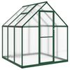 vidaXL Serre avec cadre de base vert 169x169x195 cm aluminium