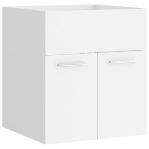 vidaXL Armoire d'&eacute;vier Blanc 41x38,5x46 cm Bois d&rsquo;ing&eacute;nierie