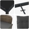 vidaXL Ensemble de salle &agrave; manger pour jardin 5 pcs Gris polyrotin