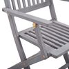 vidaXL Chaises pliables d'ext&eacute;rieur lot de 4 et coussins Bois d'acacia