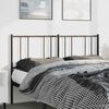 vidaXL T&ecirc;te de lit de remplacement m&eacute;tal noir 150 cm