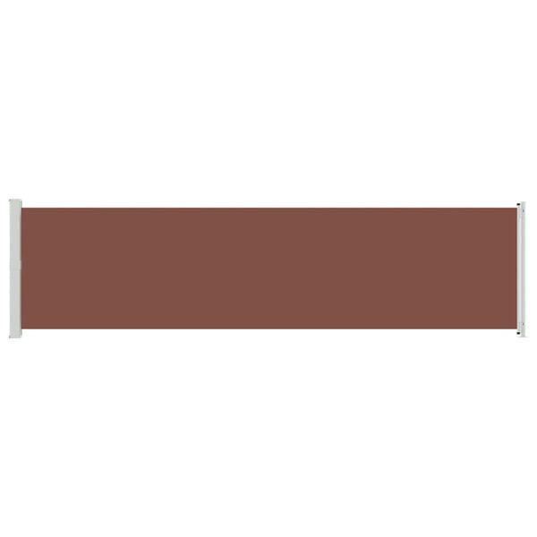 vidaXL Auvent lat&eacute;ral r&eacute;tractable de patio 600x160 cm marron