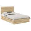 vidaXL Lit de Rangement Ch&ecirc;ne Sonoma 120 x 200 cm Bois d'ing&eacute;nierie