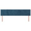vidaXL T&ecirc;tes de lit 2 pcs Bleu fonc&eacute; 80x5x78/88 cm Velours