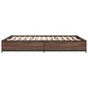 vidaXL Cadre de lit sans matelas ch&ecirc;ne marron 120x200 cm