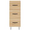 vidaXL Buffet haut Ch&ecirc;ne sonoma 34,5x34x180 cm Bois d'ing&eacute;nierie