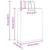 vidaXL Sacs en papier 50 pcs avec poign&eacute;es marron 32x12x42 cm