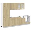 vidaXL Ensemble de 8 meubles de cuisine "Lyon" en ch&ecirc;ne Sonoma