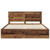 vidaXL Cadre de lit Bois ancien 200 x 200 cm Pin massif