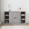 vidaXL Buffet Sonoma gris 100x35,5x60 cm Bois d'ing&eacute;nierie