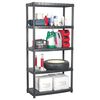 vidaXL &Eacute;tag&egrave;re de rangement &agrave; 5 niveaux Noir 85x40x185 cm Plastique