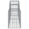 vidaXL Paniers &agrave; gabions arqu&eacute;s 5 pcs 200x30x40/60 cm Fer galvanis&eacute;