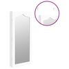 vidaXL Armoire &agrave; bijoux avec miroir murale blanc 37,5x10x90 cm