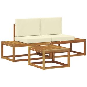 vidaXL Ensemble de canap&eacute;s d'ext&eacute;rieur 3 pc Naturel