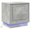 vidaXL Cabinet de chevet Gris b&eacute;ton 44 x 34,5 x 45 cm